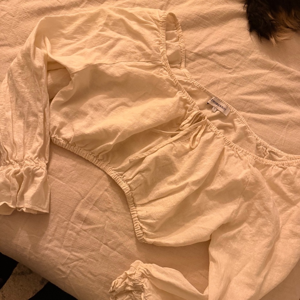 Weworewhat off the shoulder top